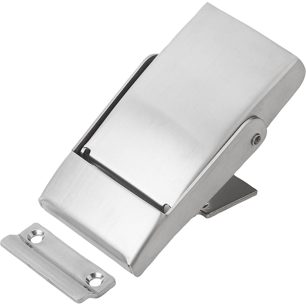 Latch With Release, Fast. Holes Covered, Form:B 100X53X19, 5, D=4, 3, Stainless Steel 1.4301